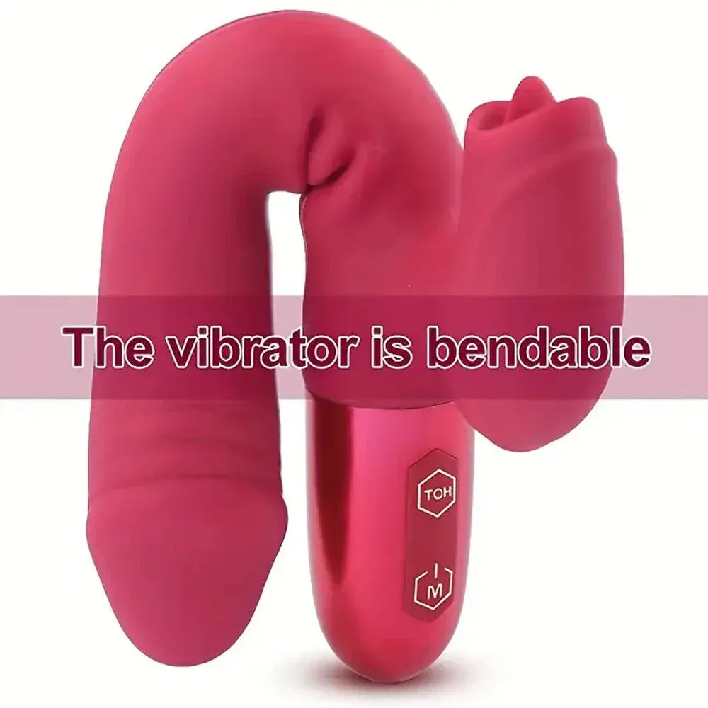 Intense G-Spot Rabbit Vibrator with Clit Stimulator-3