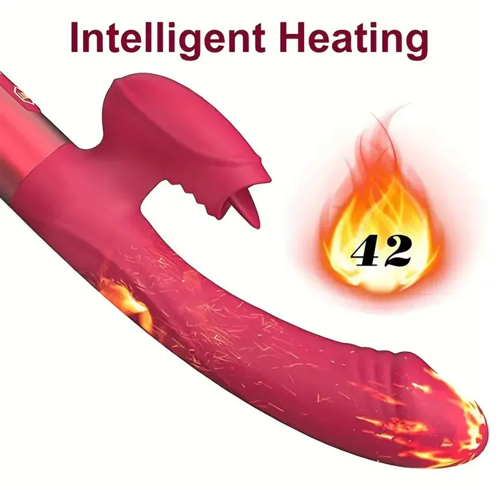 Intense G-Spot Rabbit Vibrator with Clit Stimulator-2